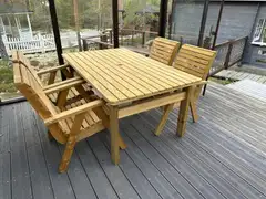 Tammiston Puu Pöytä Amelia 168cm kestopuu vihreä - 2