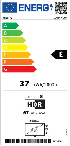 Finlux 40" FullHD Android Smart LED TV 40G8.2WCI valkoinen - 4