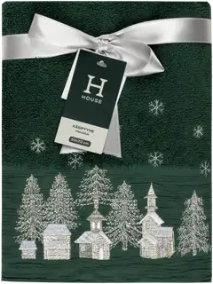 House käsipyyhe Silver Village 50x70 cm tummanvihreä - 2