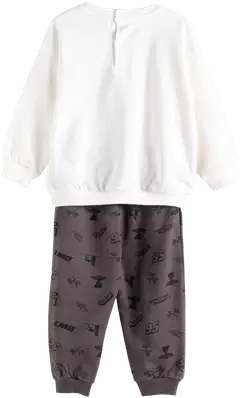 Disney vauvojen setti collegepaita ja housut Autot I278882 - Off white - 2