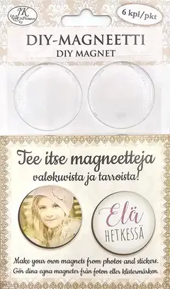 J.K. Primeco DIY-magneetti pyöreä 4cm 6kpl - 1