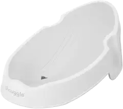 Shnuggle-kylpytuki valkoinen/harmaa on suunniteltu vastasyntyneen turvalliseen ja mukavaan kylvetykseen. - 1