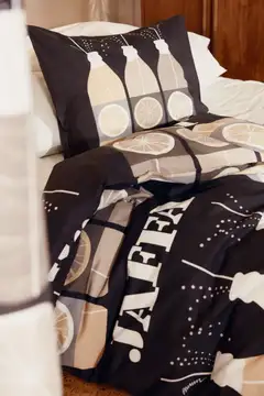 Vallila pussilakanasetti Jaffa 150x210 cm greybeige - 2