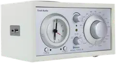 Tivoli Audio Bluetooth-kelloradio Model Three BT USB-C valkoinen/hopea - 2