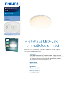 Philips kattovalaisin Moire 17W, 2700K, 1700lm - 4