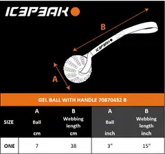 Icepeak Pet geelipallo kädensijalla sininen - 2