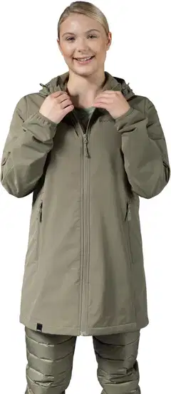Luode12 naisten hybridihousut 223L332677 - Burnt olive - 10