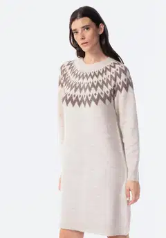 TEX naisten neuletunika I291487 - BROWN - 2