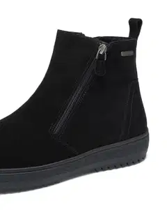 Pace miesten talvinilkkurit Peak WP D-Zip Suede - Black - 4