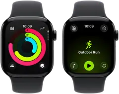 Apple Watch Series 11 GPS 42mm musta alumiinikotelo, musta sport ranneke - M/L - MEQU4QN/A - 6