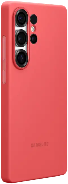 Samsung s25 suojakuori ultra silicone case red - 3