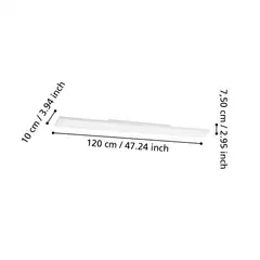 EGLO LED-paneeli connect.z Turcona-Z led 10x120cm 34,2W valkoinen - 5