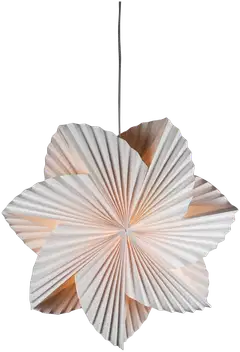 Konstsmide Paperitähti 5948-200, Hyrrä  60Cm Valkoinen, E14 sis. johtosarjan - 1
