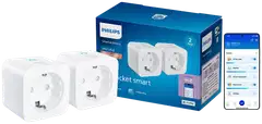 Philips Smart Lighting älypistorasia Type-F 2 kpl valkoinen - 1