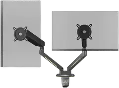 One For All DM8210 RGB Monitorivarsi kahdelle näytölle, musta - 2