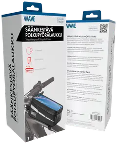 Wave Säänkestävä polkupyörälaukku, Musta - 3