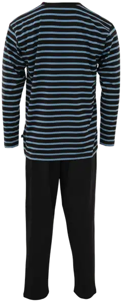 RATIA miesten pyjama - musta/turkoosi - 2