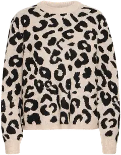 B.young naisten neule Bxminya leopard - Black Mix - 1