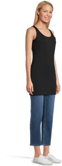 House naisten pitkä toppi Nina 2-pack - BLACK - 4