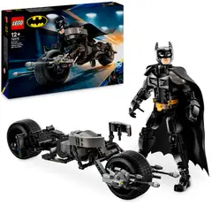 LEGO Marvel Super Heroes 76273 Rakennettava Batman™-hahmo ja Batpod-pyörä - 1