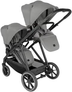 Hauck rattaat Grow N Care Twin set tummanharmaa - 2