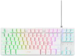 Trust Pelinäppäimistö GXT 833 Thado TKL valkoinen - 1