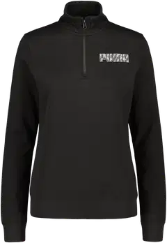Puma naisten collegepaita Logo Half-Zip - PUMA Black - 1