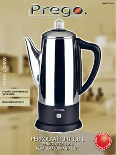 Prego Perkolaattorikahvinkeitin 1,8 l - 2