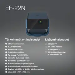 Espon laserprojektori EF-21N sininen - 6