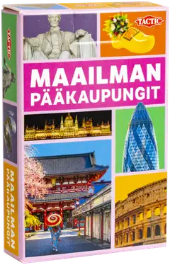 Tactic Korttipeli Maailman pääkaupungit korttikokoinen tietopeli - 4