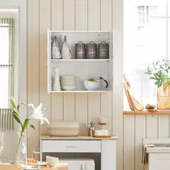 SoBuy seinäkaappi valkoinen FRG231-W - 1