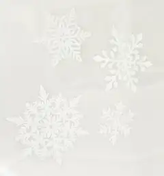 J.K. Primeco ikkunatarra A4 Lumihiutale valkoinen 2ark - 2