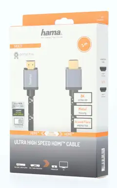 Hama Ultra High Speed HDMI™-johto, uros - uros, 8K, Metal, 3,0 m - 5