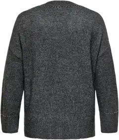 ONLY CARMAKOMA naisten neuletakki Carelsie - Medium Grey Melange - 2