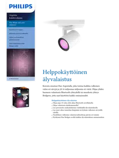 Philips Hue Argenta -kohdevalaisin 4.2W 2000-6500K 400LM valkoinen - 2