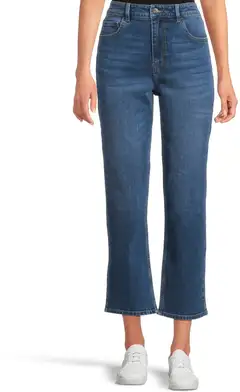 House naisten farkut Slim Mom - MED BLUE - 1