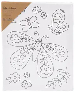 Creativ Company kuvioitu maalauspohjaperhonen 24x30cm - 2