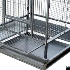 Trekker lintuhäkki 61,5x56,5x173 cm musta - 4