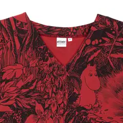 Muumi naisten mekko Hely Rubiini 593105 - tummanpunainen - 3
