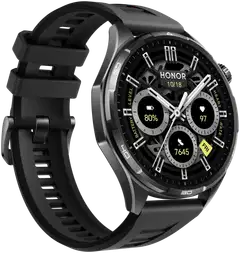 HONOR Watch 6 32MB+4GB -älykello, musta silikoniranneke - 4