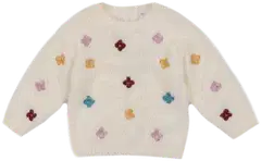 TEX vauvojen neulepusero Kukka I286577 - ECRU 2 - 1