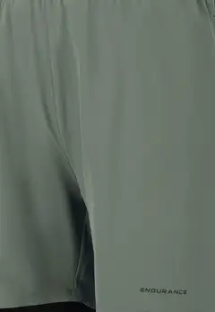 Endurance miesten Kros  2-in1 treenishortsit - Balsam Green - 3