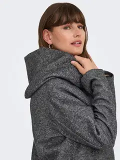 ONLY CARMAKOMA naisten kangastakki Carsedona - Dark Grey Melange - 7