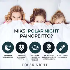 Polar Night painopeitto 135x200cm, 5-13kg - Harmaa - 3