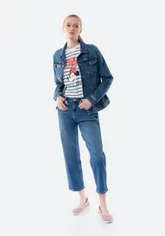 TEX naisten farkkutakki I978897 - Navy - 3