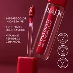 IsaDora The True Impact Matte Liquid Lipstick Nestemäinen Huulipuna 08 Powerful 5,0 ml - True - 5