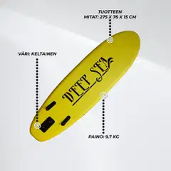 Deep Sea SUP-lautasetti Standard 275cm, Keltainen - 7