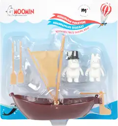 Moomin Muumipapan purjevene ja 2 hahmoa - 1