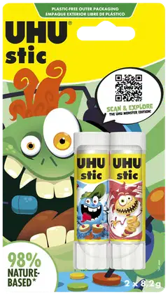 Uhu liimapuikko Monster 2 pack - 1