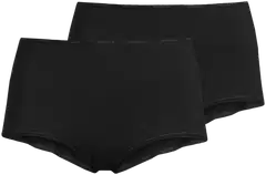 Actuelle naisten alushousut Maxi Basic 2-pack - MUSTA - 1